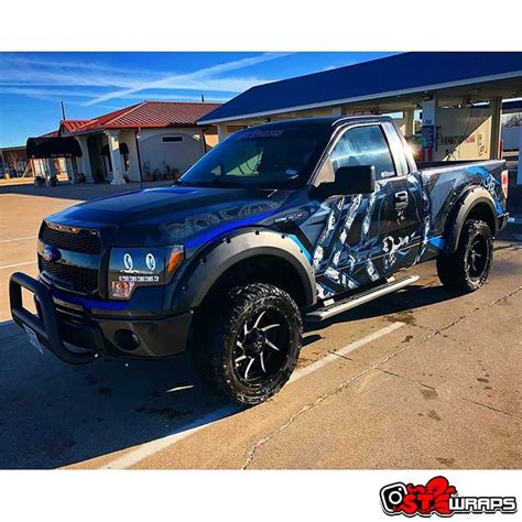 Ford F150 Wrapped In Custom Printed Avery 1105 Vinyl Nd 136oz Gloss