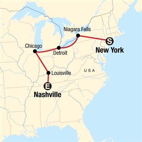 New York To Nashville Road Trip In United States North America G