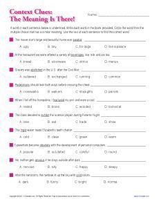 Independent practice worksheet not students should respond that you use contrasting statements, appositives, prefixes, context clues. Pin on Context Clues