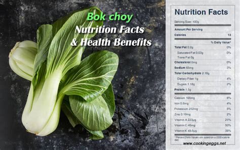 Bok Choy Nutrition Facts And Health Benefits Cookingeggs