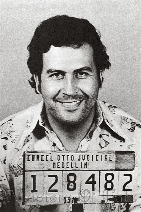 Pablo Escobar Mugshot Poster Print Photograph Criminal Gangster Cartel