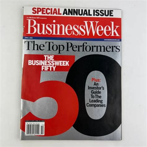 Business Week Magazine April 3 2006 Fifty Top Performers £944