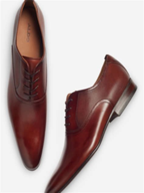 Buy Aldo Men Brown Solid Leather Formal Oxfords Formal Shoes For Men