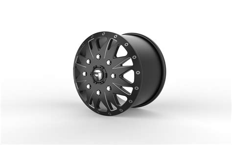 Fuel Dually Wheels Throttle Dually Front And Rear D513 3d Model 3d
