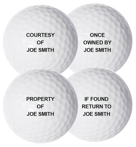 Property Ofpersonalized T Golf Balls