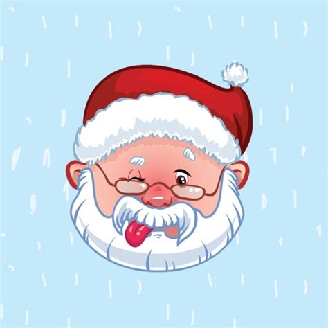 Christmas Santa Emoji Stickers By Bhadrik Mehta