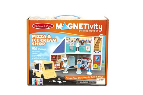 Melissa And Doug Magnetivity Magnetic Building Play Set Fire Station