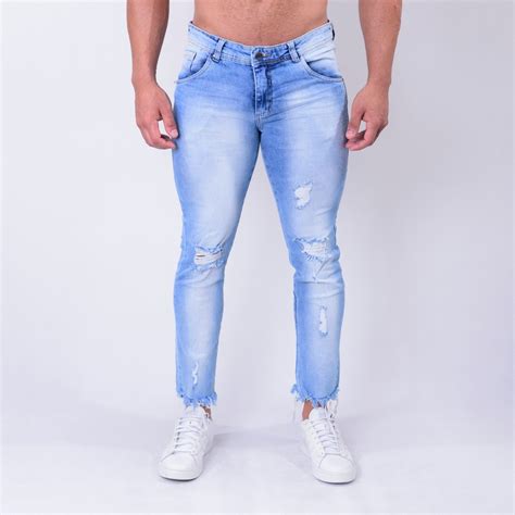Calça Jeans Skinny Destroyed Chami Brand