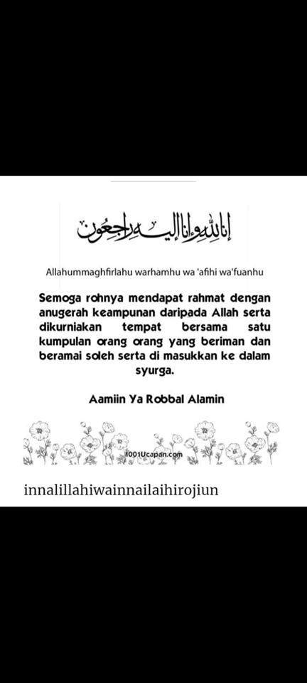 Ucapan Takziah Dalam Bahasa Arab : 19 salam takziah ideas salam islamic quotes doa islam.