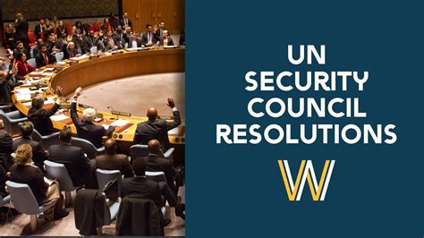Un Security Council Resolutions Youtube