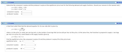 What will be the total cost to the government? Solved: Determine The Consumers' Surplus And The Producers ...