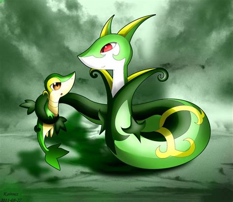 Image Detail For Snivy And Serperior By ~kairouz On Deviantart Pokemon