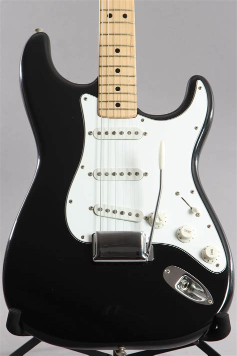 1974 Fender Stratocaster Custom Color Black ~video Of Guitar~ Guitar Chimp