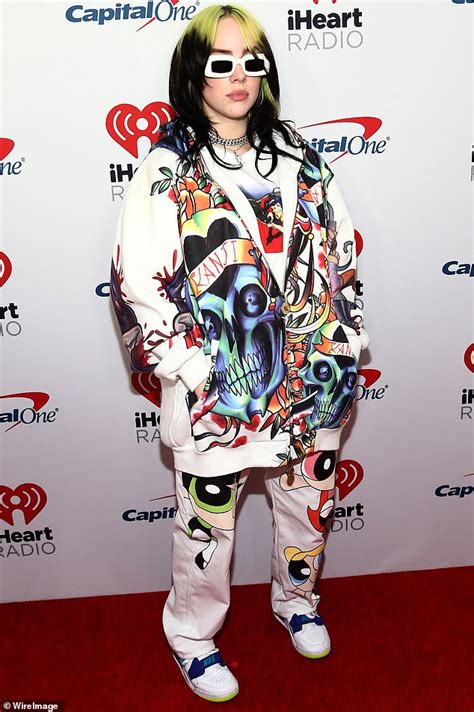 Billie eilish stars on the june 2021 british vogue cover with a new and revealing look. Billie Eilish exudes color in tattoo print as she ...