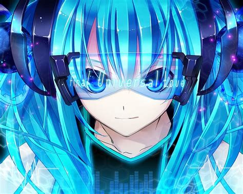 720p Free Download Anime Headphones Vocaloid Glasses Hatsune Miku