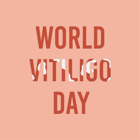 Concepto De Banner Del Día Mundial Del Vitíligo Para Apoyar A Las