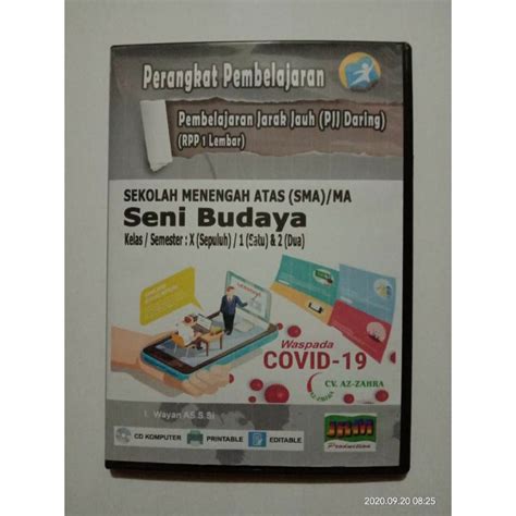 Contoh rpp 1 lembar kelas 1 2 3 4 5 6 lebih hemat kertas untuk tahun 2021. RPP DARING 1 Lembar Seni Budaya SMA/SMK Kelas 10-X ...