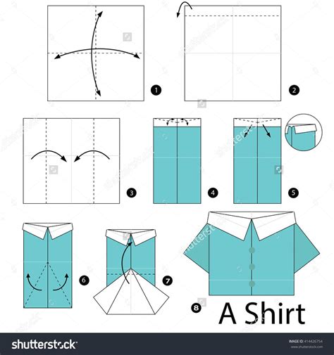 How To Make An Origami Shirt That Looks Like Its Folded Up