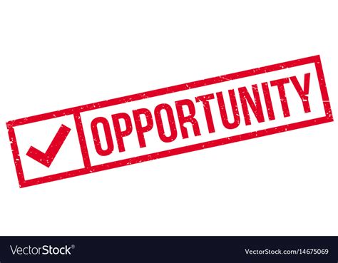 Opportunity Rubber Stamp Royalty Free Vector Image