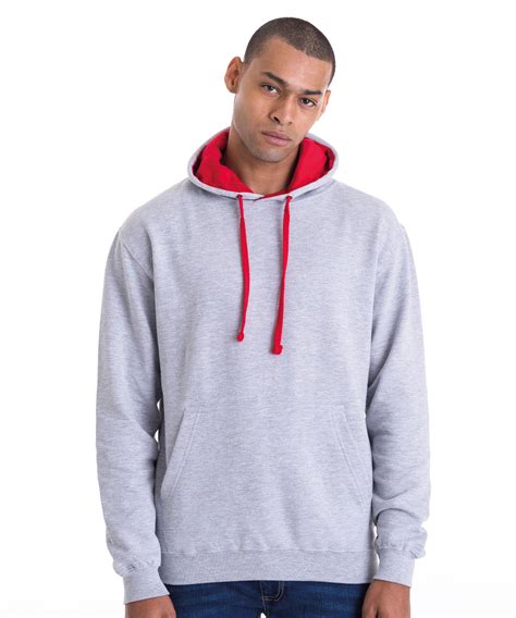 Workwear Embroidered Contrast Hoodie