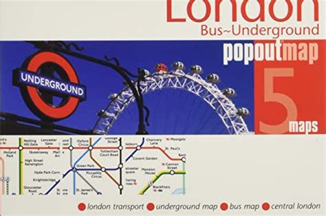 3 X Official London Underground Tube Train Pocket Map By Tfl London