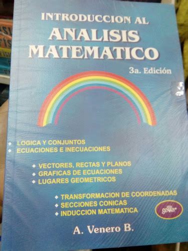Libro Analisis Matematico Venero Mercado Libre