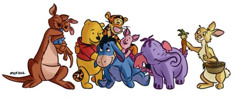 Winnie The Pooh And Co By Merleee On Deviantart