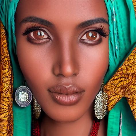 prompthunt somali woman somali traditional attire model simple backdrop portrait beautiful