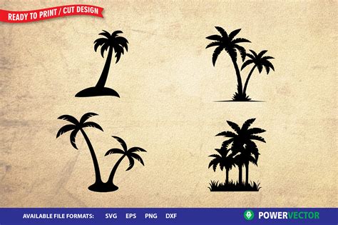 Palm Tree Svg Cutting Clipart For Cricut Silhouette Svgs My Xxx Hot Girl