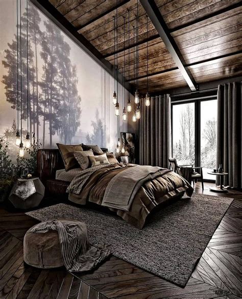 Dark Wooden Bedroom Design🤗 Tag One Of Your Friends👇🏻 🏠follow Us For