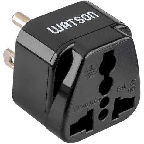 Watson Adapter Plug 2 Prong Europe To 3 Prong Usa Tag E Usa