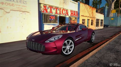 Bond — your new car has arrived. Aston Martin One-77 Red and Black for GTA San Andreas