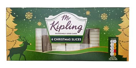 Mr Kipling 6 Christmas Fruit Cake Slices Piece Of Uk