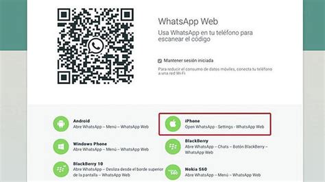 Whatsapp Web Listo Para Iphone Información