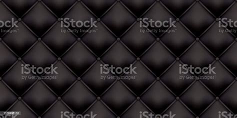 Black Leather Upholstery Pattern Texture Background Vector Vintage