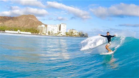 Surfing Waikiki July 4th Big Swell 4 6 Feet Soft Top Youtube