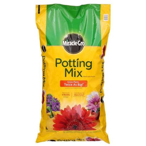 Miracle Gro Cu Ft Potting Mix The Home Depot