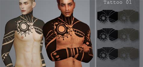 Quirkykyimus Black Work Tattoo Sweet Sims 4 Finds Sims 4 Tattoos