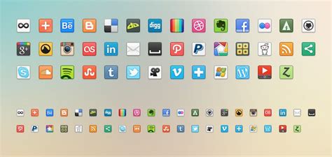 10 Free Icon Packs For Ui And Design Usage Social Media Icons Free Most