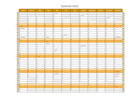 Kalender 2023 Schweiz Excel And Pdf Schweiz Kalenderch