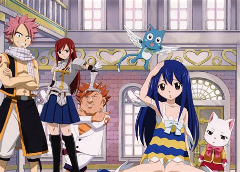 Anime Fairy Tail Wendy Marvell P Natsu Dragneel Ichiya