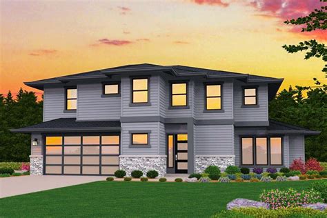 4 Bed Modern With Upstairs Laundry 85168ms Architectural Designs
