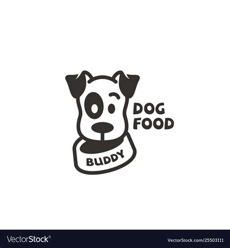 Dog Food Logo Royalty Free Vector Image Vectorstock