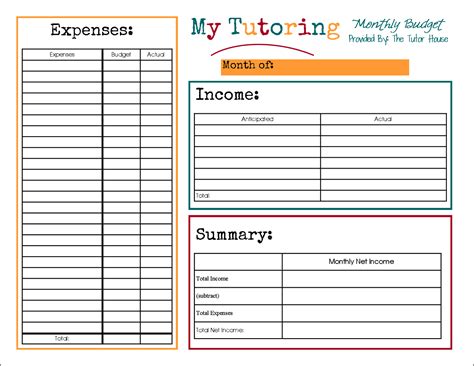 8 Best Images Of Free Printable Business Budget Template Free