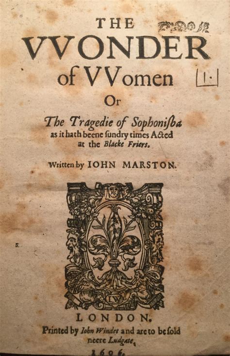 Sophonisba The Complete Works Of John Marston
