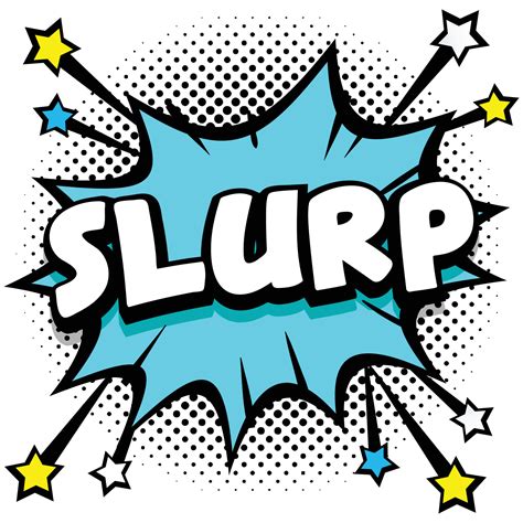Slurp Pop Art Comic Speech Bubbles Book Sound Effects 13028018 Vector