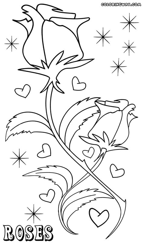 There isn't a local site available. Rose coloring pages | Coloring pages to download and print