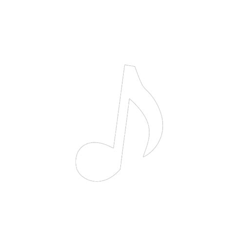 Music Note Png White Outline