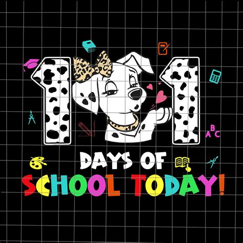 101 Days Of School Dalmatian Dog Svg Dalmatian 100th Day Of Inspire