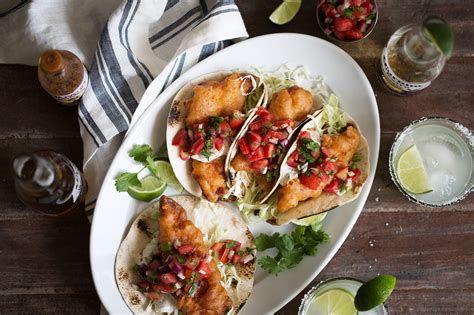 Maybe you would like to learn more about one of these? Beer Battered Baja Fish Tacos with Herb Yogurt Sauce ...